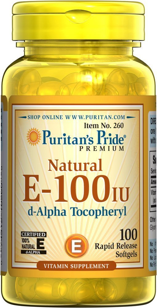 

Puritan's Pride Vitamin E-100 iu 100% Natural-100 Softgels