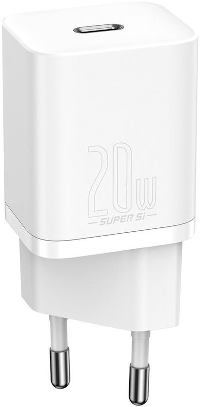 Акція на Baseus USB-C Wall Charger Super Si 20W White (CCSUP-B02) від Stylus