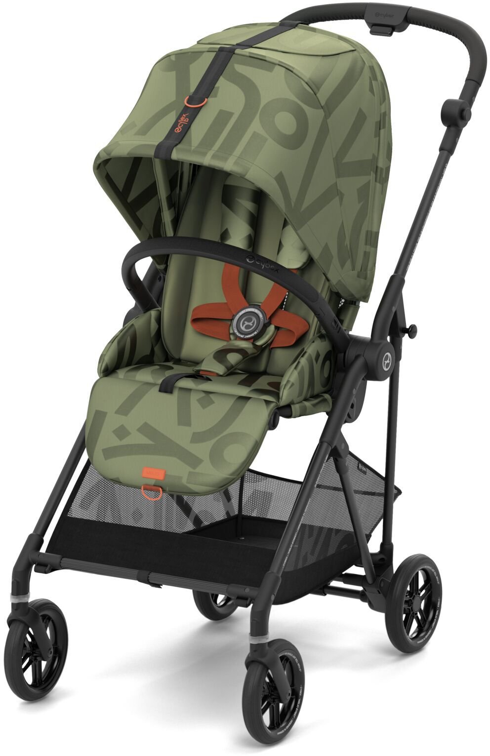 

Прогулянковий візок Cybex Melio Olive Green з бампером (522002635)