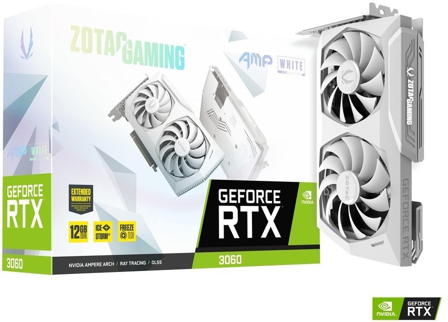Акція на Zotac Gaming GeForce Rtx 3060 Amp White Edition (ZT-A30600F-10P) від Stylus