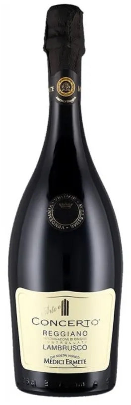 Акція на Игристое вино Medici Ermete Concerto Lambrusco Reggiano Frizzante DOC, красное, сухое, 11.5% 0.75л (MAR8004810554083) від Stylus