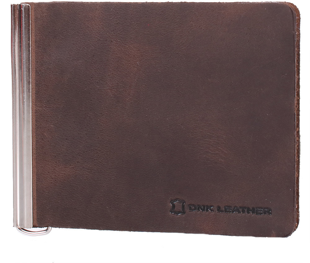 

Мужской зажим для денег Dnk Leather коричневый (DNK-Spring-clamp-plus-F)