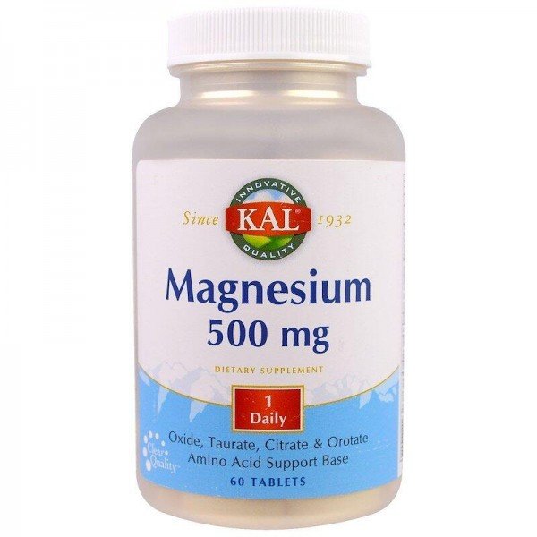 

Kal Magnesium 500 mg Магний 60 таблеток