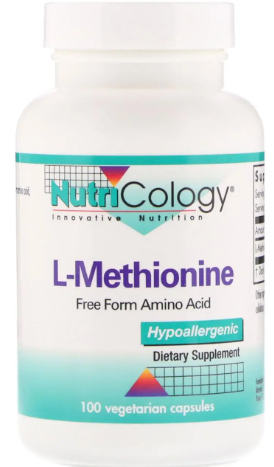 

Nutricology L methionine L метіонін 100 капсул