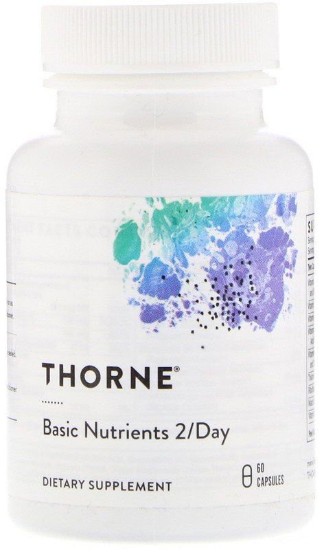 

Thorne Research Basic Nutrients 2/Day 60 Caps Мультивитамины и мультиминералы, формула 2 в день