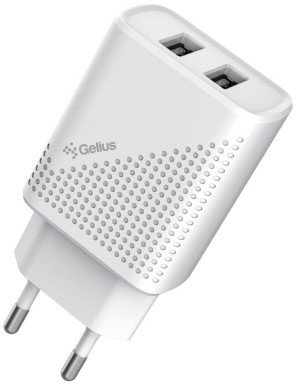 

Gelius Usb Wall Charger 2xUSB Pro Vogue 2.4A White (GP-HC011)