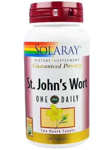 

Solaray St. John's Wort Звіробій 60 таблеток