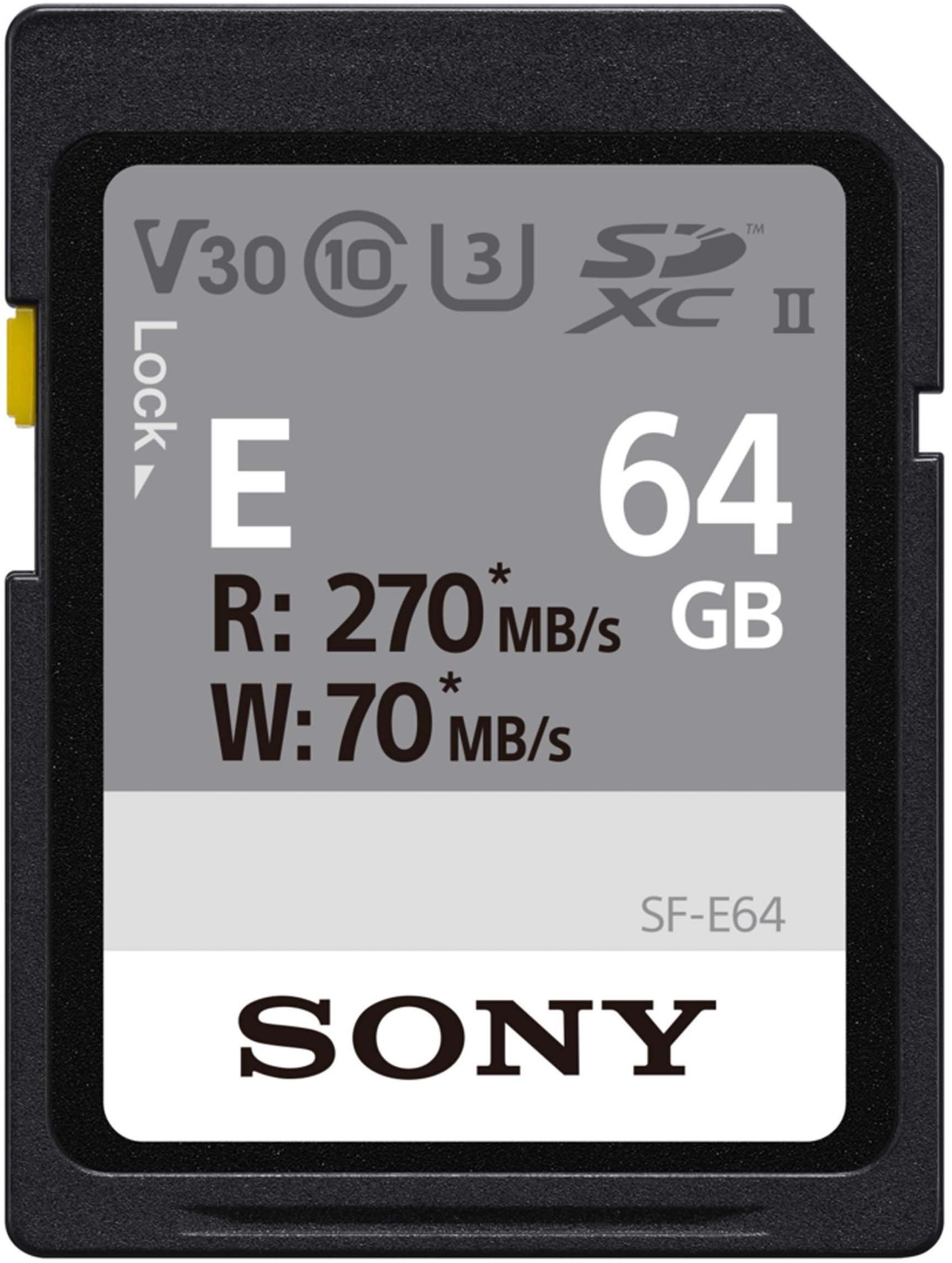 

Sony 64GB Sdxc C10 UHS-II U3 V30 (SFE64.ET4)