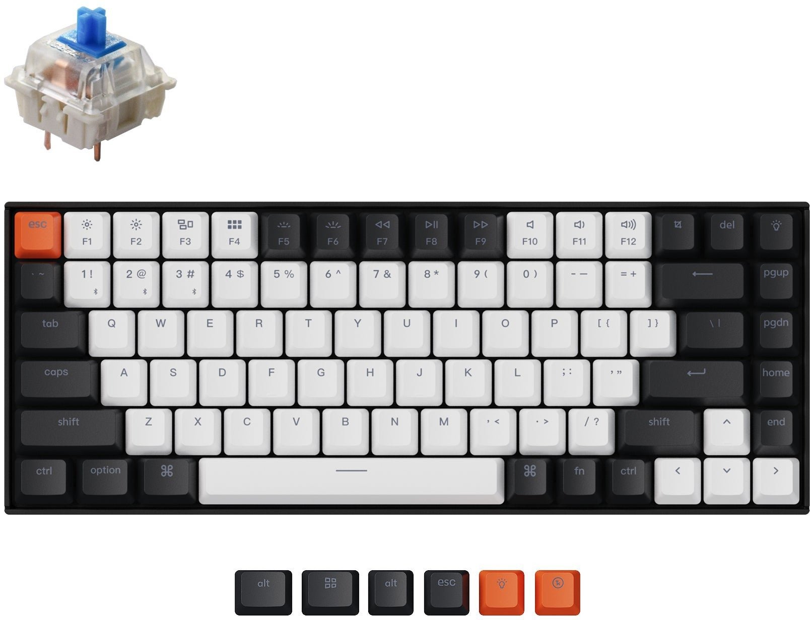 Акція на Keychron K2 84 Key Gateron G Pro Blue Hot-Swap Rgb Wireless Ua Black (K2B2H_KEYCHRON) від Stylus