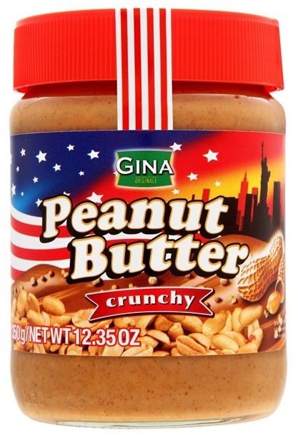 Акція на Арахисовая паста Gunz Gina Peanut Butter Crunchy 350 г (WT2451) від Stylus