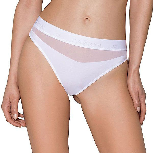 

Трусики с прозрачной вставкой Passion PS006 Panties white, size M