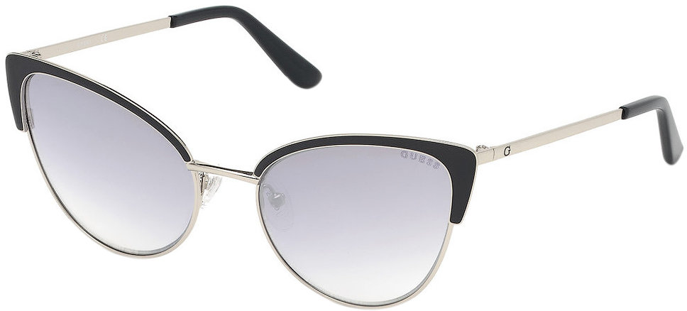 Акція на Женские солнцезащитные очки Guess с градуированными зеркальными линзами, кошачий глаз (PGU7598-05C54) від Stylus