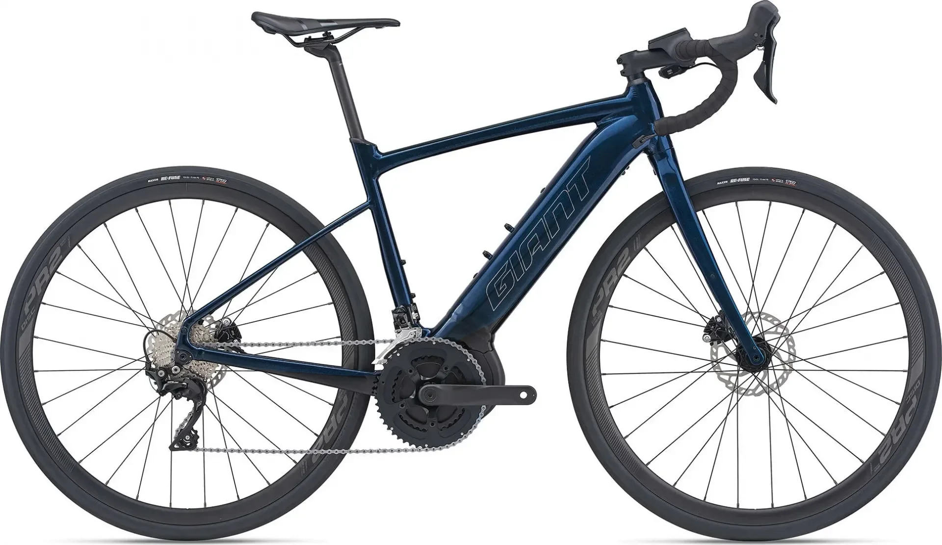 Акція на Электровелосипед Giant Road E+ 2 Pro 25km/h Cosmos Navy Ml від Stylus