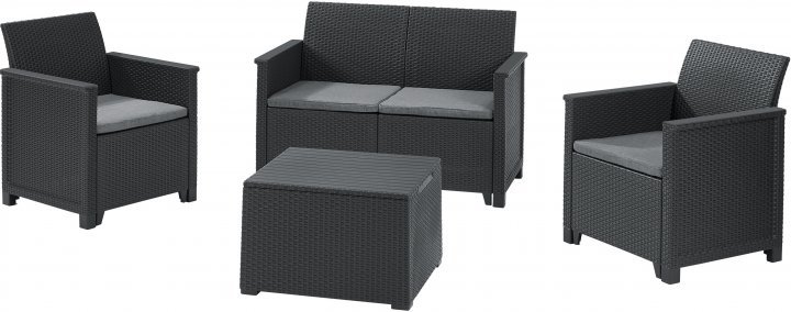 

Комплект мебели Keter Emma 2 seater set серый (8711245148014)