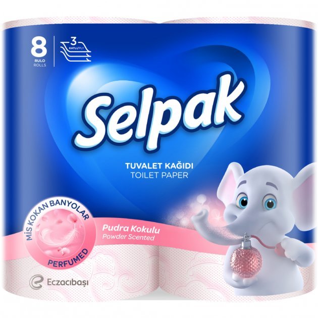 

Бумага туалетная Selpak Perfumed Пудра 8 шт