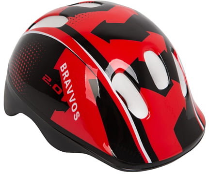 Акция на Шлем велосипедный Bravvos HEL100 черно-красный (HEAD-007) от Stylus