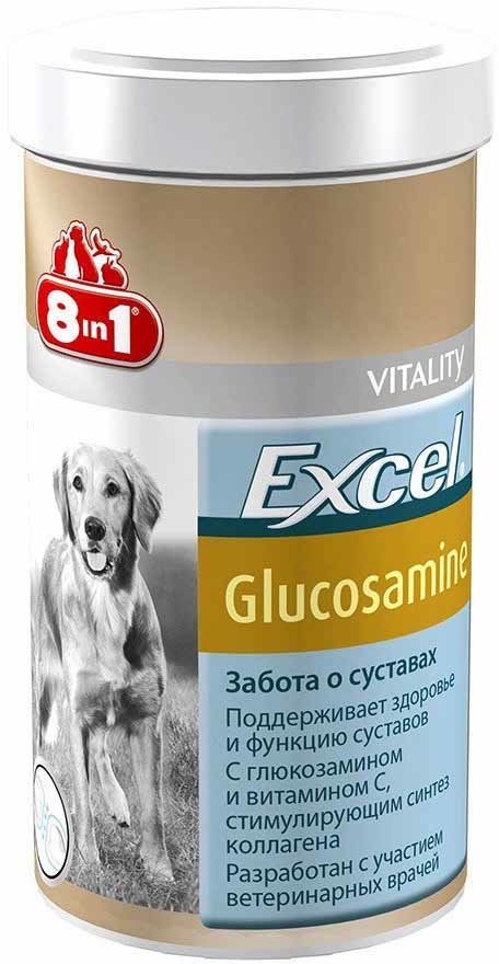 Акція на Хондропротектор 8in1 Excel Glucosamine + Msm для собак 55 табл. від Stylus