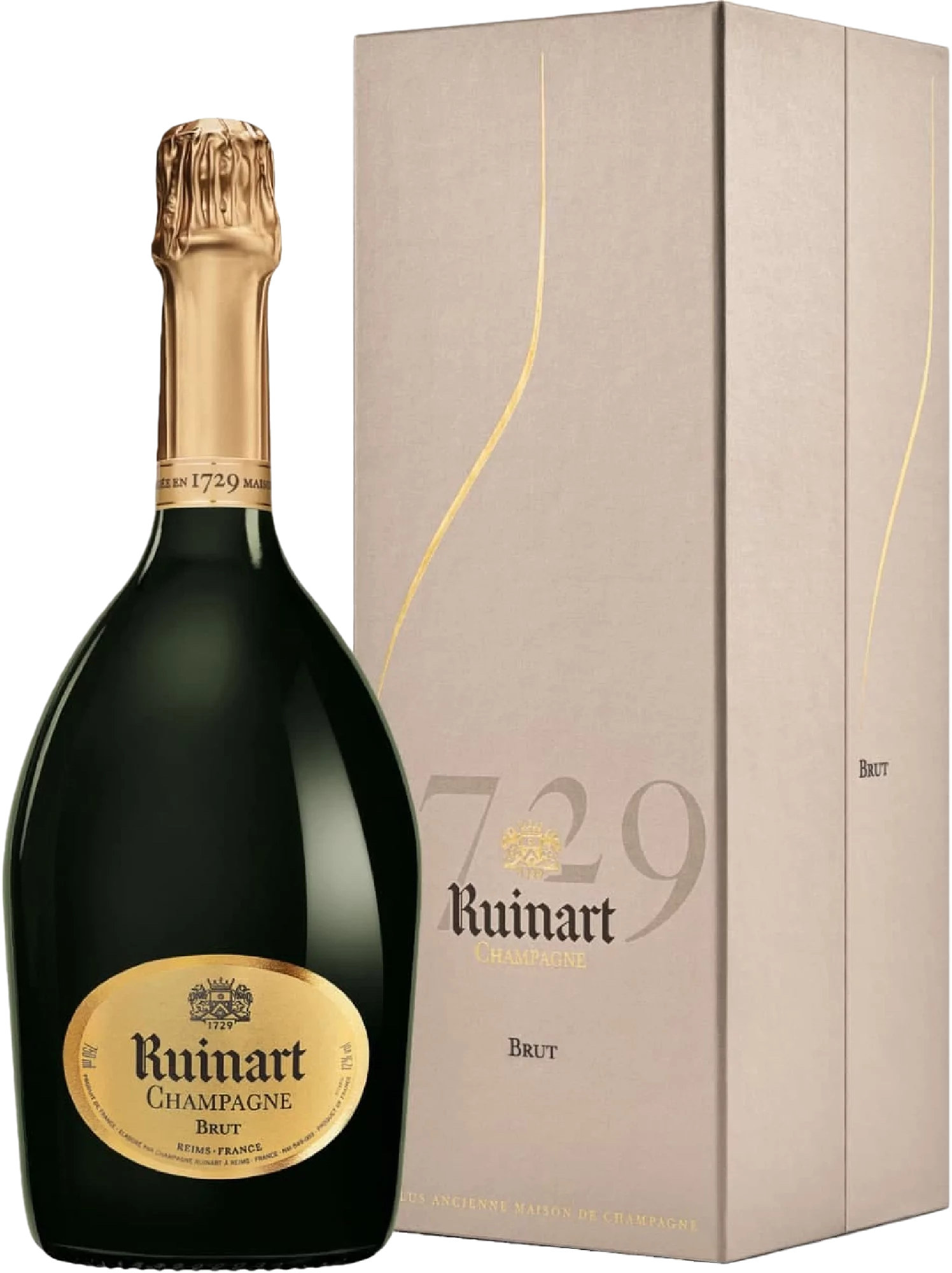 Акція на Шампанское R de Ruinart Brut, белое брют сухое, 0.75л 12%, в подарочной упаковке (BDA1SH-SRR075-002) від Stylus