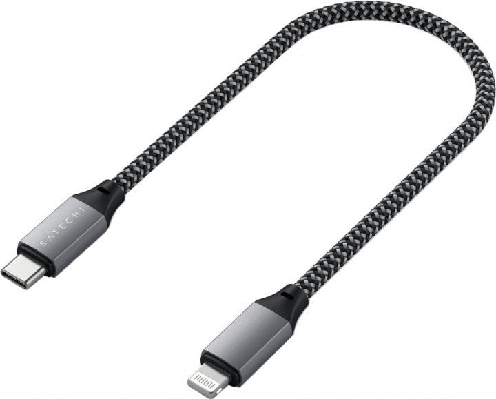 

Satechi Cable USB-C to Lightning 25cm Space Grey (ST-TCL10M)