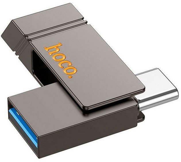 Акція на Hoco 128GB UD14 Clever Dual Usb 3.2/Type-C Gray від Stylus