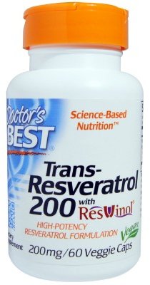 Акція на Doctor's Best Best Trans-Resveratrol 200 200 mg 60 Veggie Caps Ресвератрол 200 від Stylus