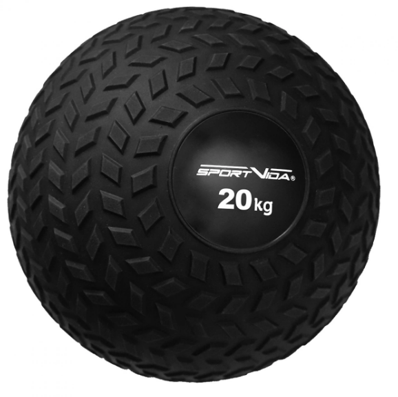 Акція на SportVida Slam Ball Слэмбол для кроссфита 20 кг (SV-HK0370 Black) від Stylus