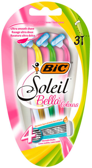 

Bic Soleil Bella Станки для бритья цветные 3 шт.