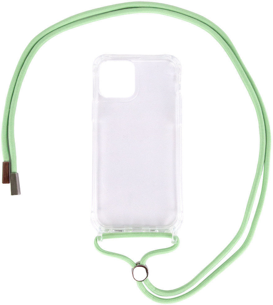 

Tpu Case Crossbody Transparent Mint for iPhone 12 Pro Max