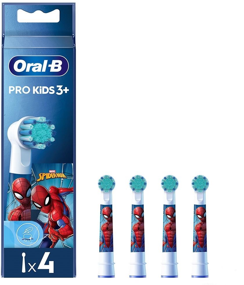 Акція на Насадка для электрической зубной щетки Braun Oral-B Stages Power Spider-Man EB10S (4) від Stylus
