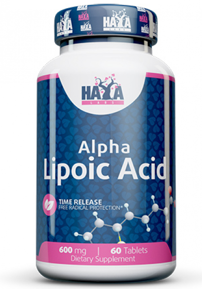 Акція на Haya Labs Alpha Lipoic Acid Time Release Альфа-липоевая кислота 600 мг 60 таблеток від Stylus