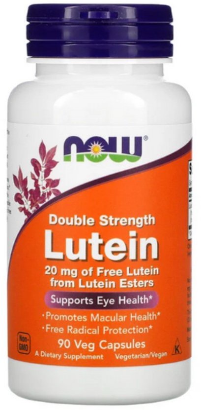 Акція на Now Foods Lutein (Esters) 20 мг Лютеин 90 веганских капсул від Stylus