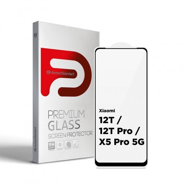 

ArmorStandart Tempered Glass Full Glue Black для Xiaomi 12T / 12T Pro / Poco X5 Pro 5G (ARM62878)