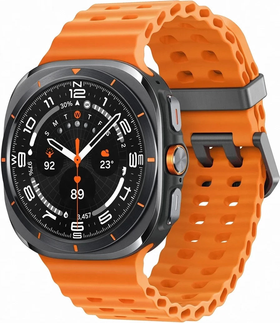 Акція на Samsung Galaxy Watch Ultra 47мм Lte Titanium Grey with Orange Marine Band (SM-L705FDAA) (UA) від Y.UA