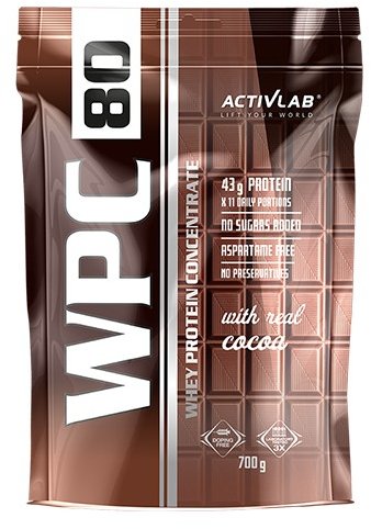 

Activlab Wpc 80 Standard 700 g /23 servings/ Milk Chocolate