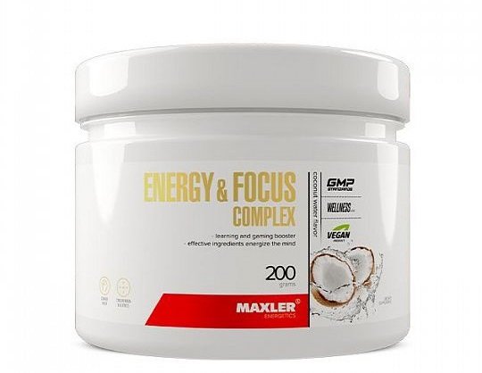 

Предтренировочный комплекс Maxler Energy & Focus Complex 200 g /25 servings/ Coconut water