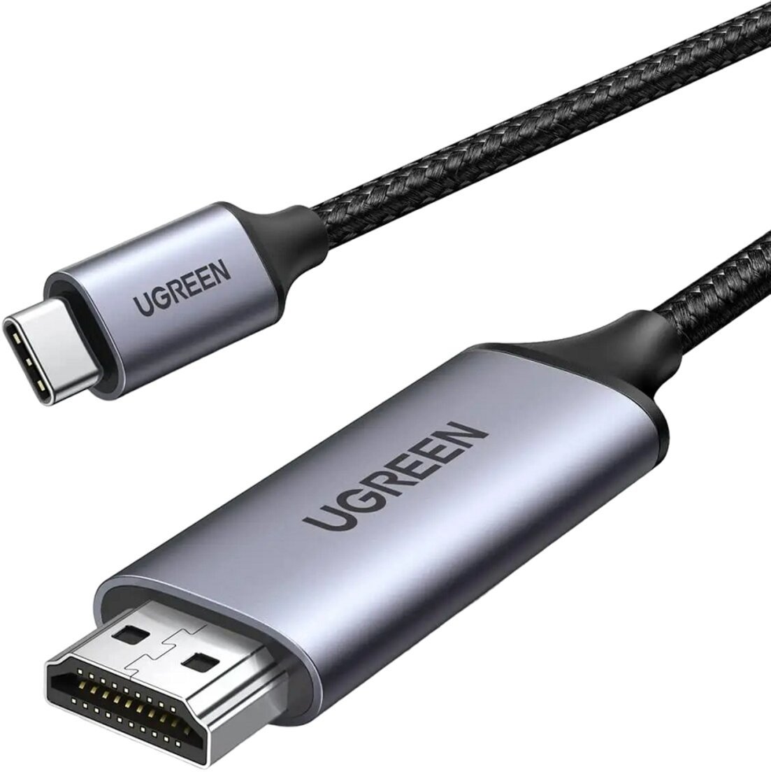 Акція на Ugreen Cable Hdmi M to USB-C 1.5m Grey/Black (50570) від Stylus