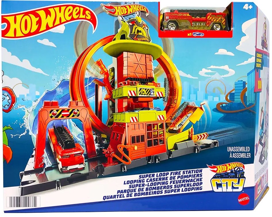 Акція на Игровой набор Hot Wheels Супер петля с пожарной станцией (HKX41) від Stylus