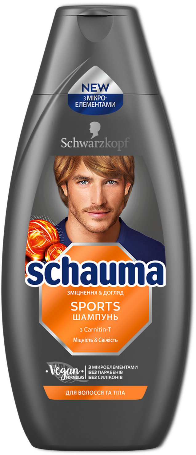 

Schwarzkopf Schauma Men Sports Shampoo 400 ml Шампунь для нормальных волос