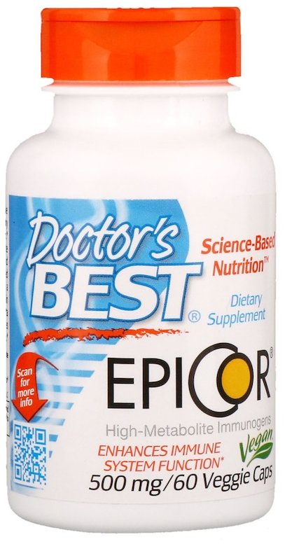 

Doctor's Best, Epicor, 500 mg, 60 Veggie Caps (DRB-00177)