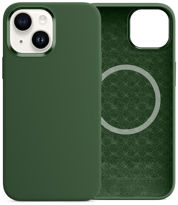 

Comma Magnetic Silicone Nature Series Green для iPhone 15