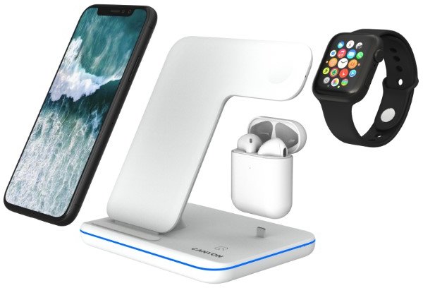 Акція на Canyon Wireless Charger WS-302 3in1 15W White (CNS-WCS302W) for iPhone, Apple Watch and Apple AirPods від Stylus