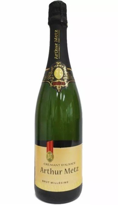 Акція на Игристое вино Arthur Metz Cremant D'Alsace A.Metz 0.75 л белое брют (sans sulfites) (BWT9133) від Stylus