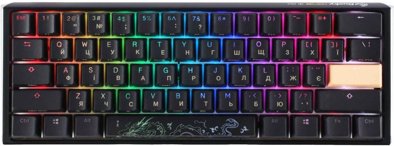 Акція на Ducky One 3 Mini Cherry Mx Silent Red Rgb Black Ua (DKON2161ST-SUAPXCLAWSC1) від Stylus