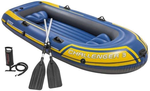 Акция на Надувная лодка Intex Challenger-3 Set (68370) от Stylus