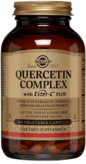 

Solgar Quercetin Complex with Ester-C Plus Солгар Кверцетин комплекс з естер-С 100 капсул