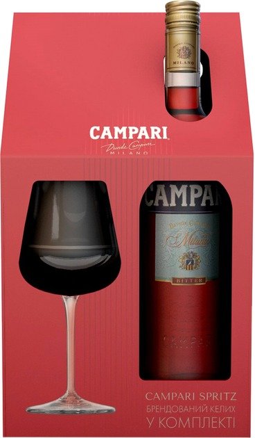 

Подарунковий набір Campari 0.7 л 25% + келих (DDS4820180020300)