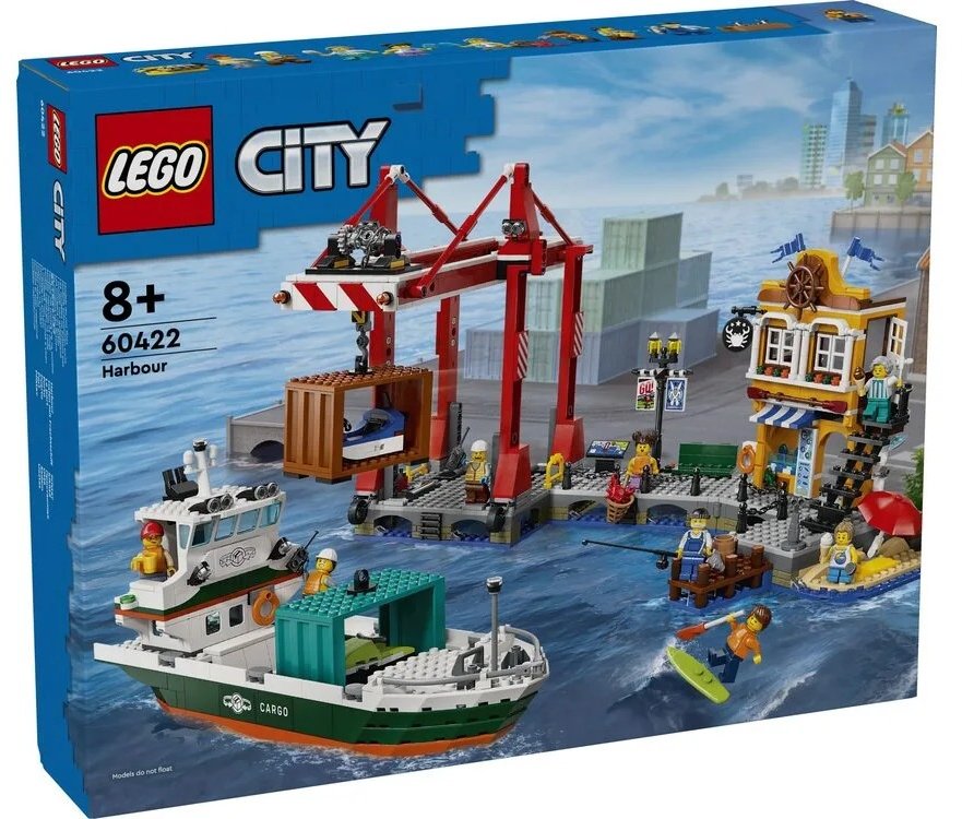 Акція на Конструктор Lego City City Морская гавань с грузовым судном 1226 деталей (60422) від Stylus