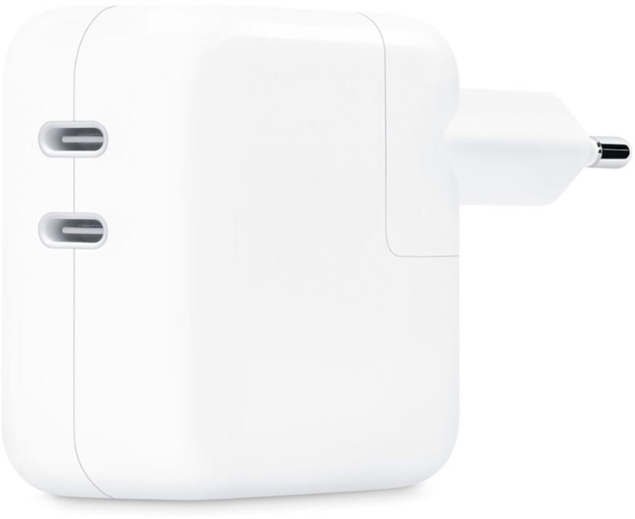 Акція на Apple Dual USB‑C Power Adapter 35W White (MNWP3) від Stylus