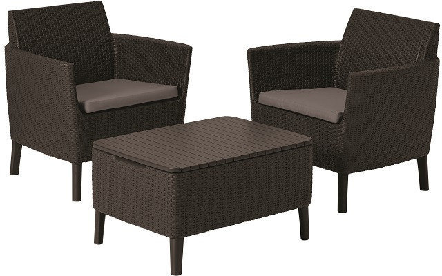 

Комплект садових меблів Allibert Salemo balcony set коричневий (8711245155326)