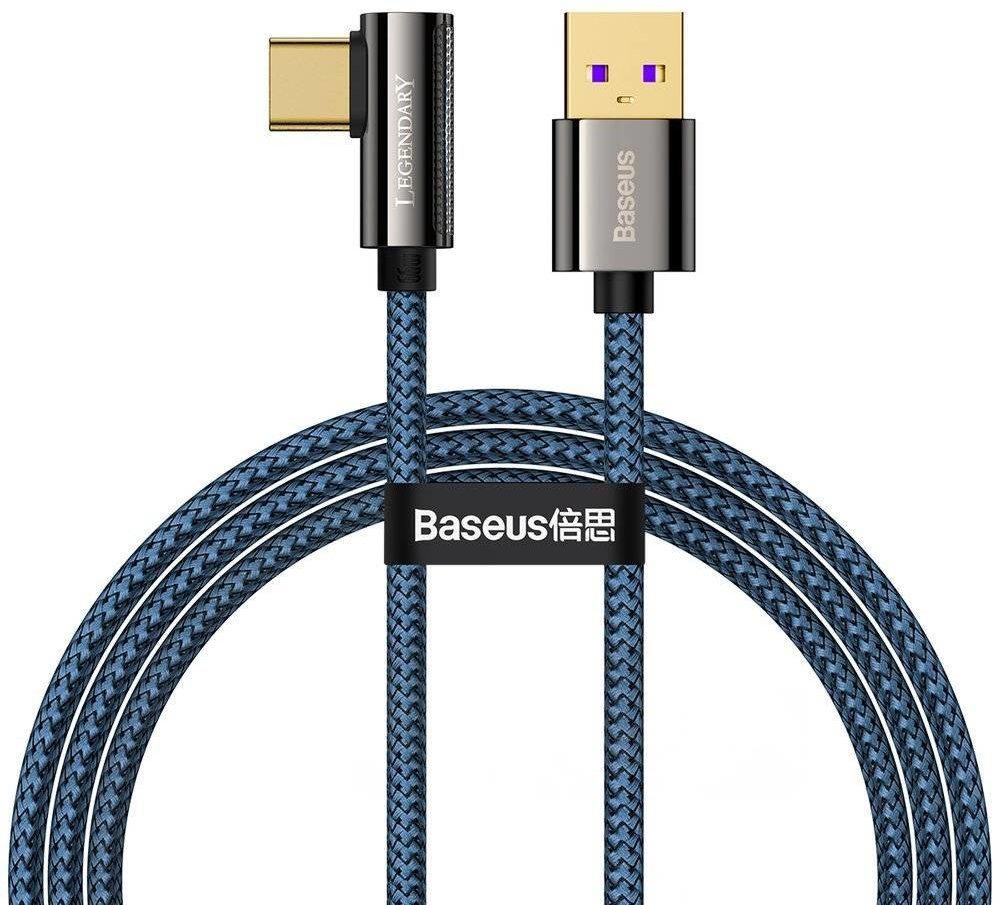 Акція на Baseus Usb Cable to USB-C Legend Elbow 66W 1m Blue (CACS000403) від Stylus